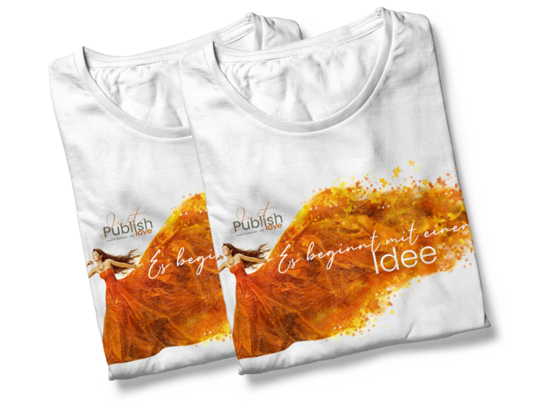 Werbung von Just Publish - T-Shirts